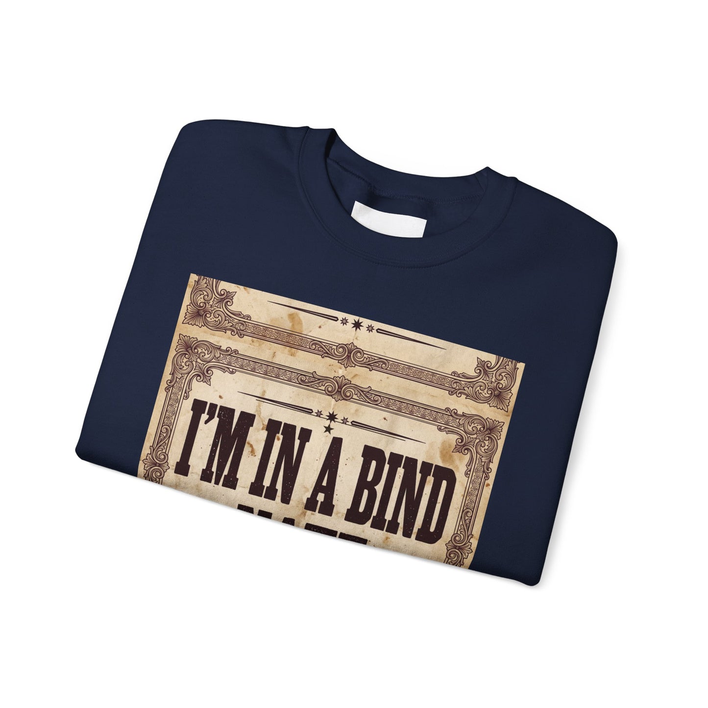 Crewneck Sweatshirt —Vintage Bookbinding Graphic
