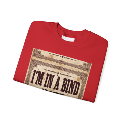 Crewneck Sweatshirt —Vintage Bookbinding Graphic