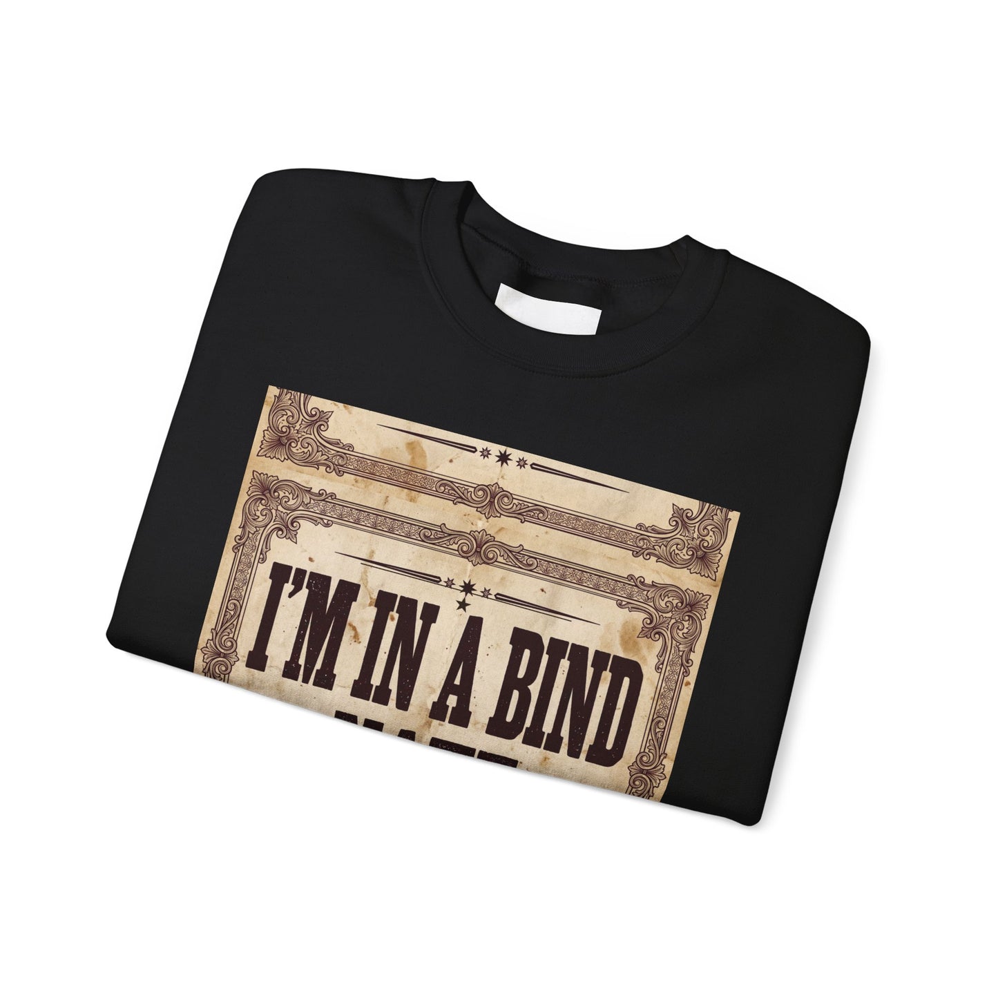 Crewneck Sweatshirt —Vintage Bookbinding Graphic