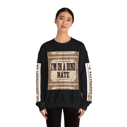 Crewneck Sweatshirt —Vintage Bookbinding Graphic
